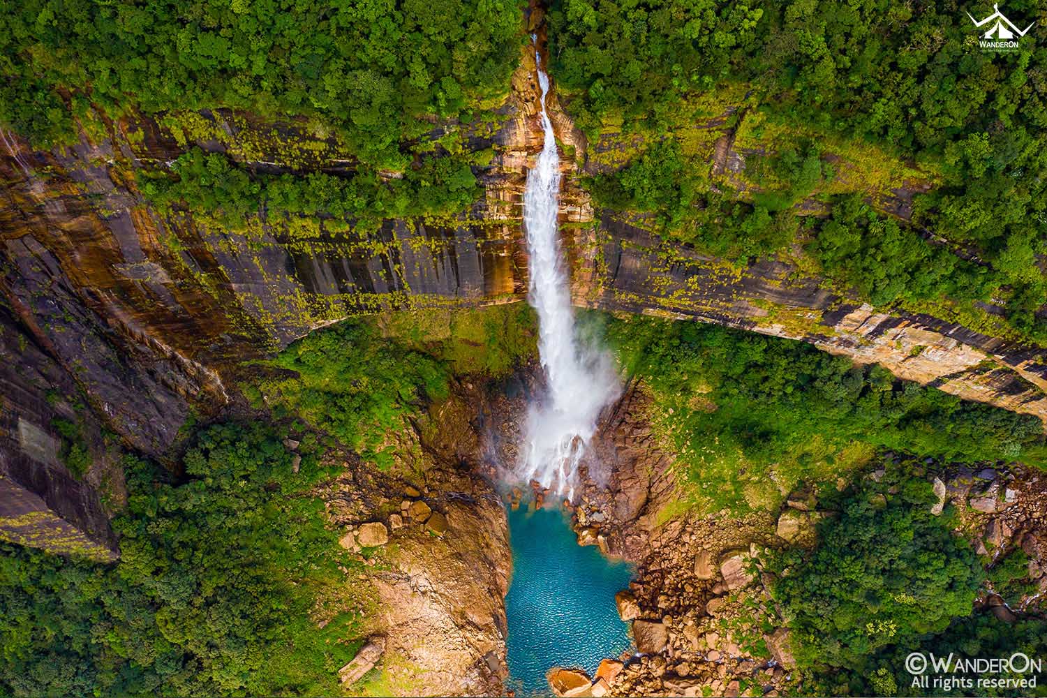 1. Magical Lakes and Waterfalls In Meghalaya