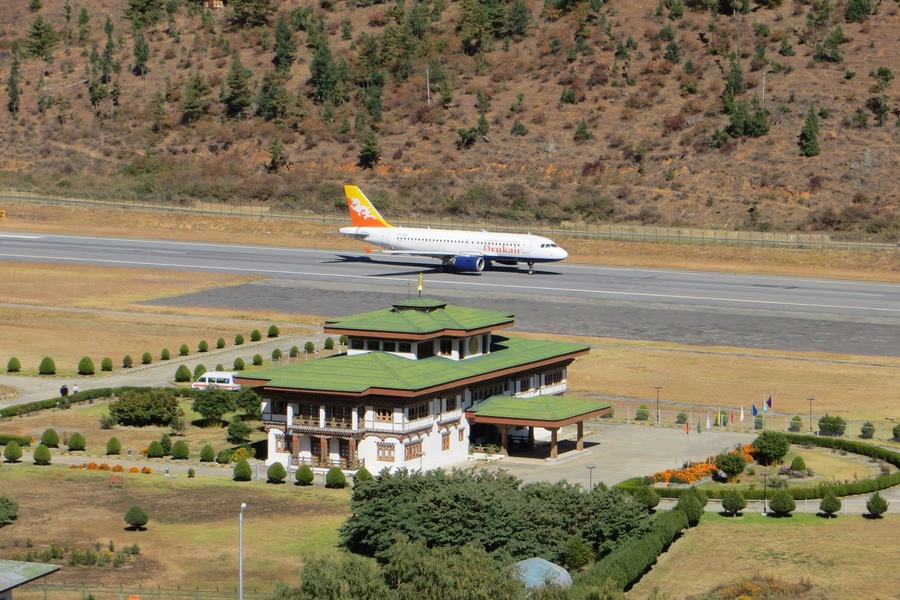Reaching Bhutan Via Flight
