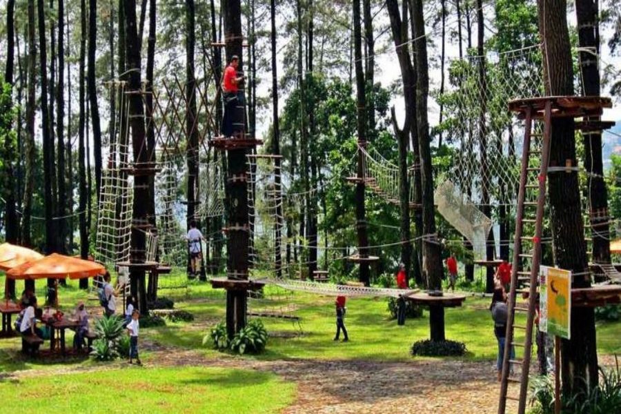 Chilling at the Bali Treetop Adventure Park