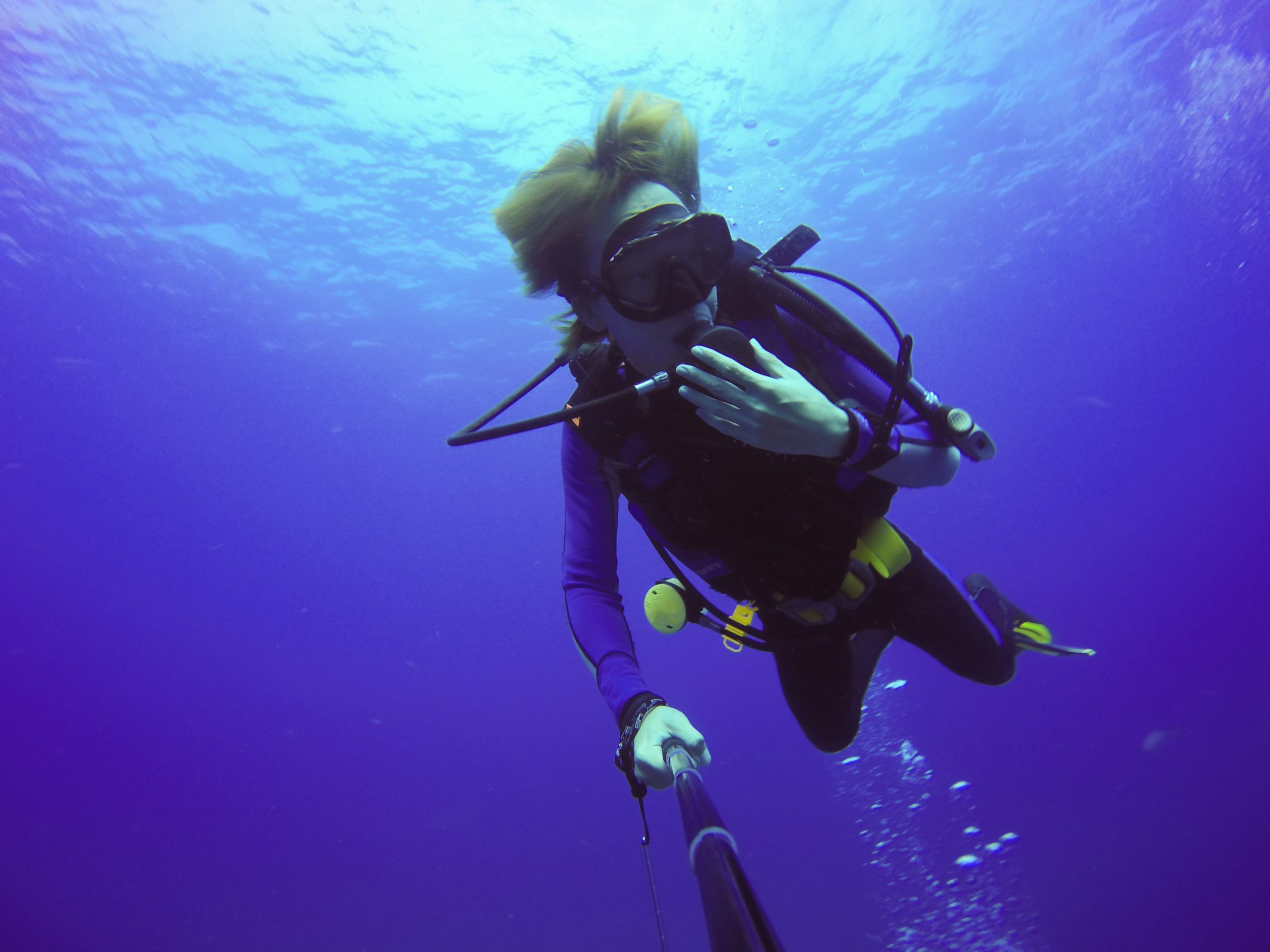 Underwater scuba diving
