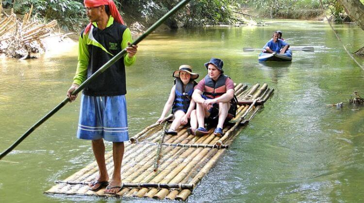 Bamboo rafting for beginners in Kerala