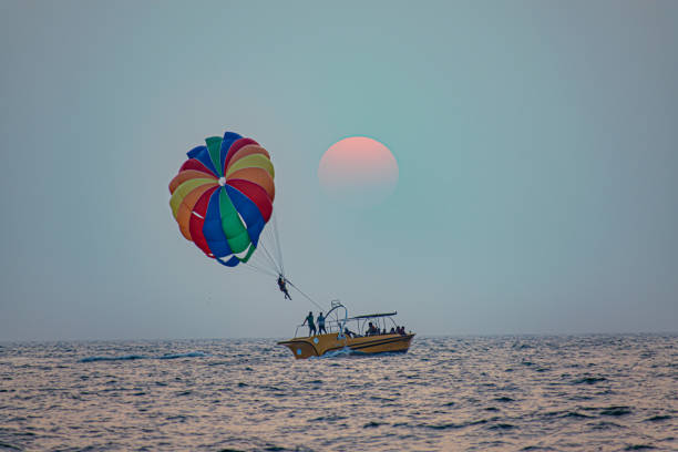 Parasailing at Candolim Beach in Goa – Indian extreme Sport